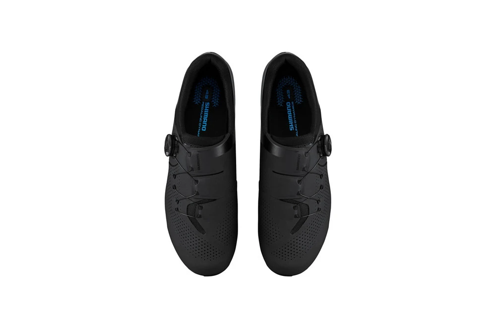 SHIMANO Chaussures Velo Route RC302 Noir Large - 2025 2 SHIMANO Chaussures Velo Route RC302 Noir Large - 2025 – Image 2